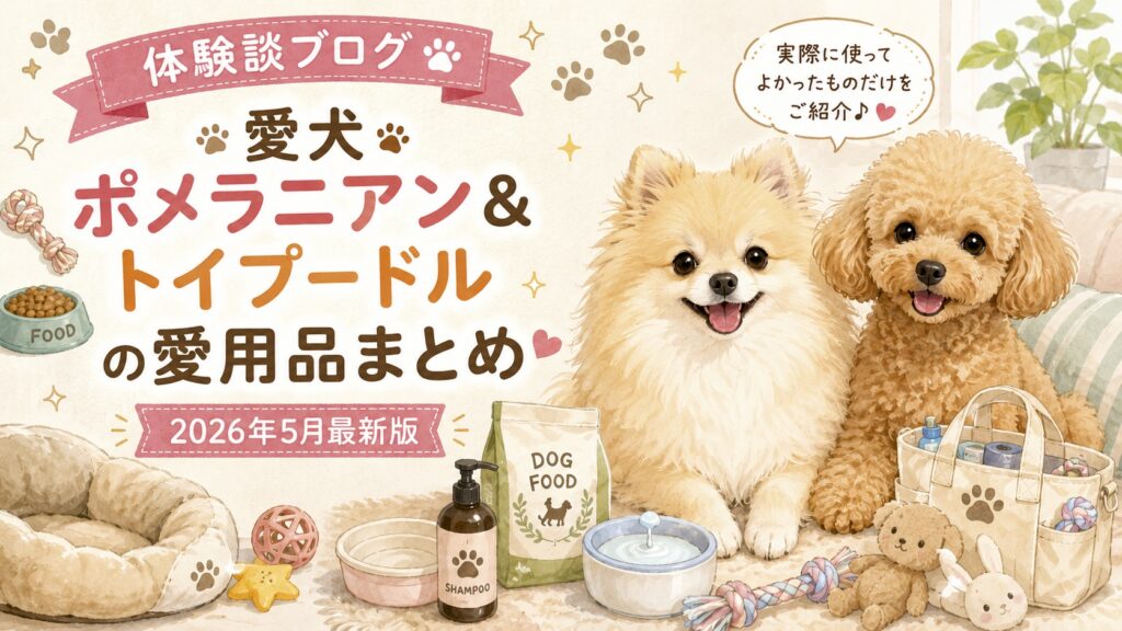 愛犬の愛用品まとめ