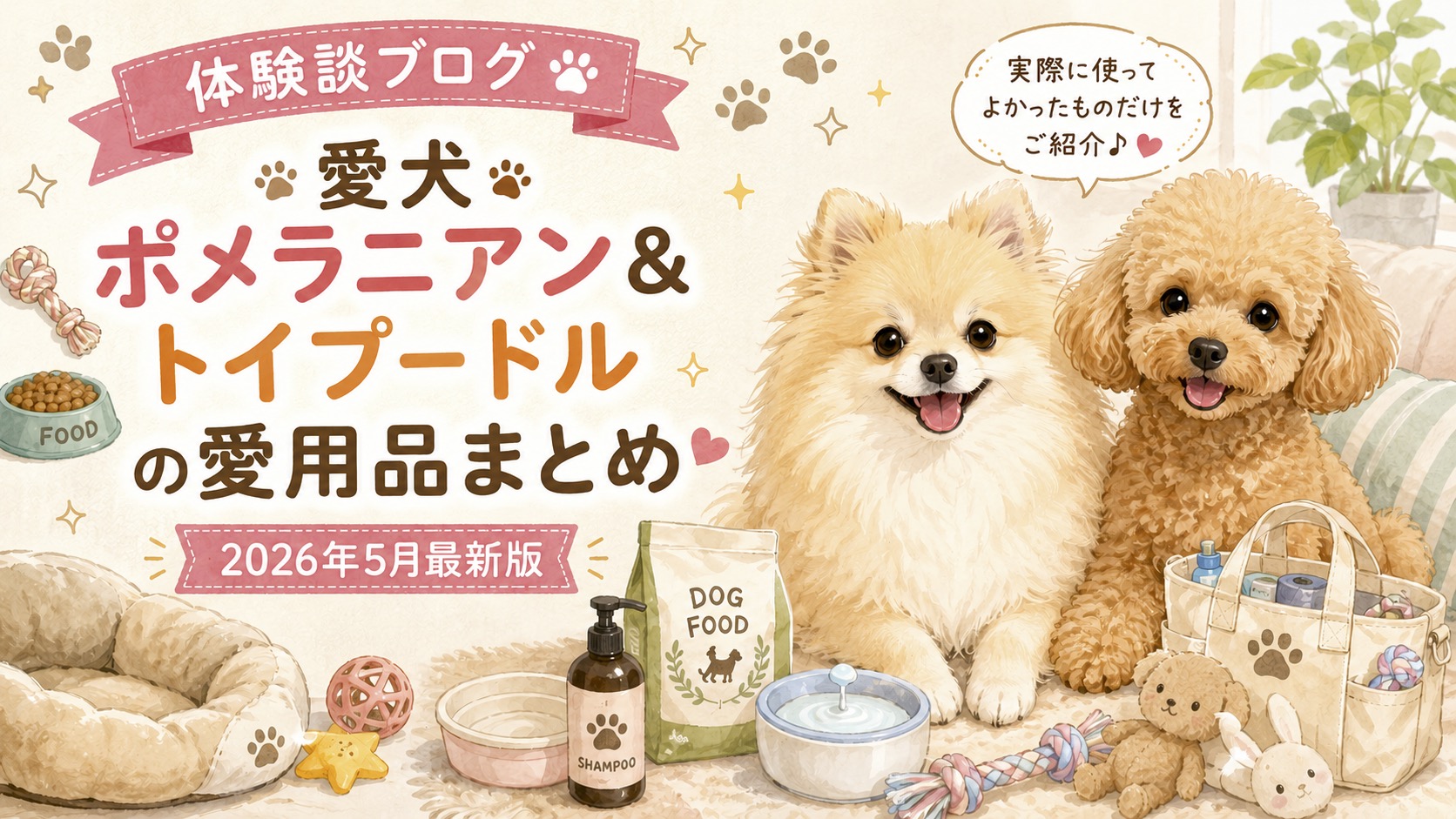 愛犬の愛用品まとめ